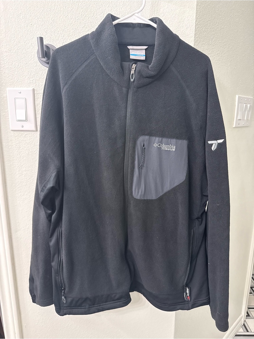 Columbia Black Titanium Full-Zip Fleece Jacket XXL